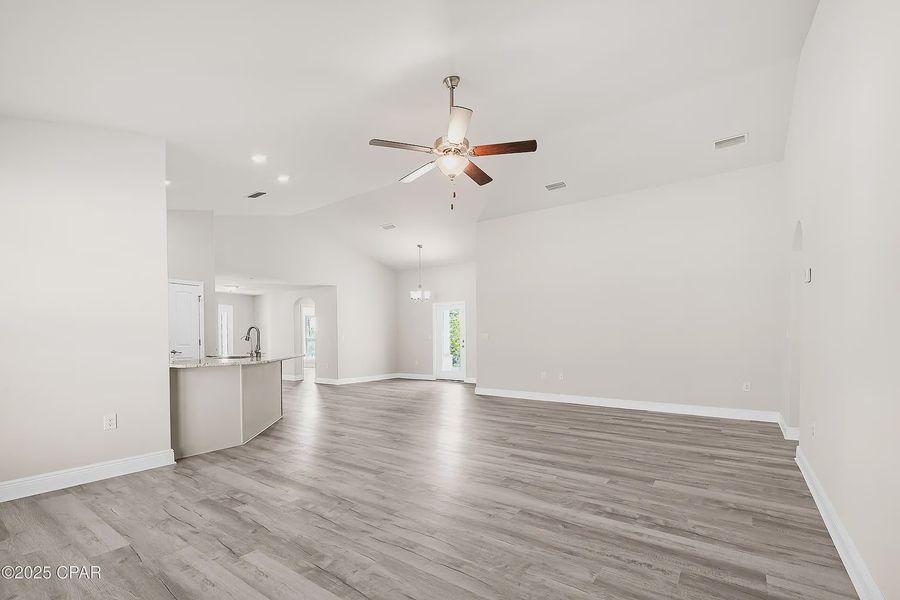 Representative unfurnished interior of a home built from the Plan 2101 by Adams Homes in The Bluffs at Lafayette, Freeport (Image 11).