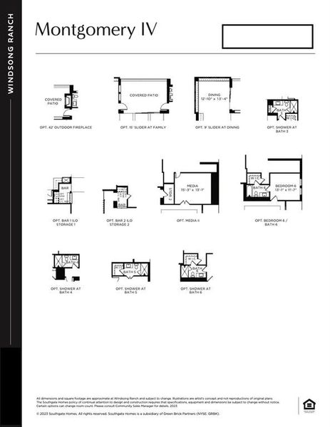 This dream home features the optional slider in family room, media room, wet bars up and down and so much more!