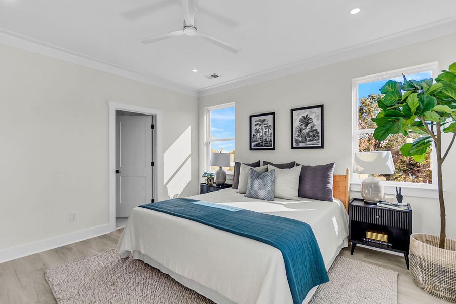 Furnished interior view inside a new home in , Charleston (Image 14).