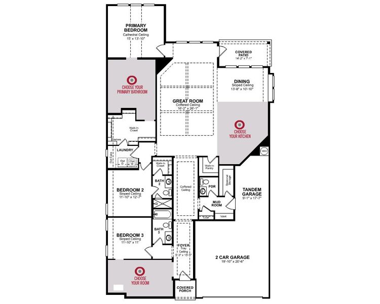 2D floor plan layout for the Biltmore by Beazer Homes in COLTON: Prestige Collection, Todd Mission, TX (Image 3). 2D floor plan layout for the Biltmore by Beazer Homes in COLTON: Prestige Collection, Todd Mission, TX (Image 3).