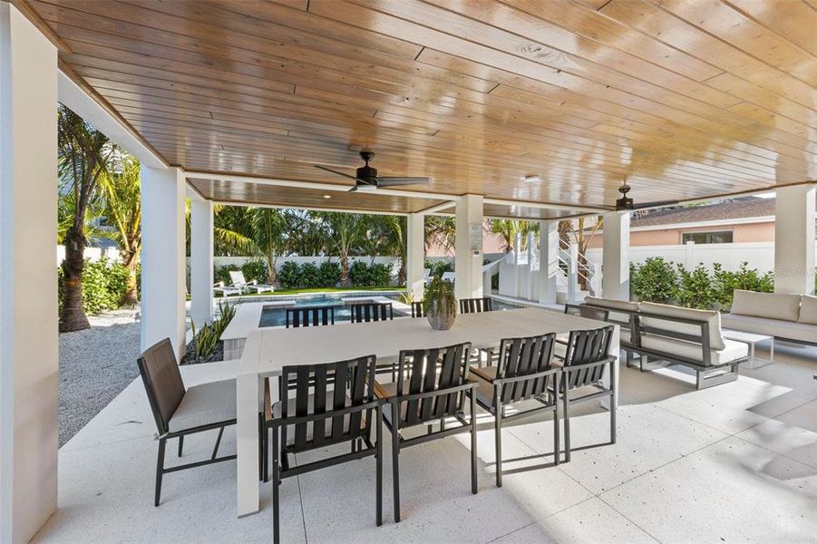 Exterior details and patio area of a home in , Sarasota (Image 39).