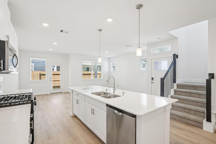 Furnished interior view inside a new home in Kemah Crossing - City Series, Kemah (Image 5).