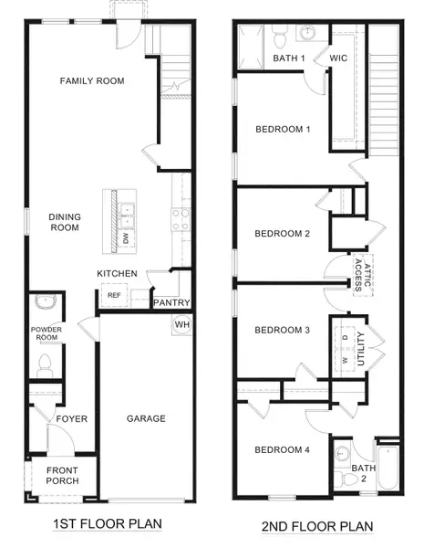 2D floor plan layout for the Denise by D.R. Horton in Arbor Trails North, Princeton, TX (Image 3).