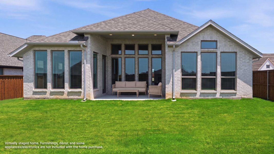 Exterior details and patio area of a home in Lakewood Village, Lakewood Village (Image 3).