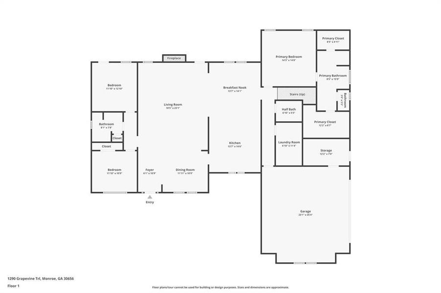 2D floor plan layout of this home in , Monroe, GA (Image 6).