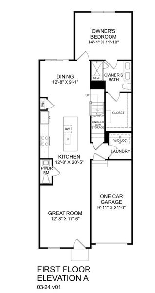 2D floor plan layout for the Nassau Cove by Ryan Homes in Arden Woods Villas, Greenville, SC (Image 2). 2D floor plan layout for the Nassau Cove by Ryan Homes in Arden Woods Villas, Greenville, SC (Image 2).