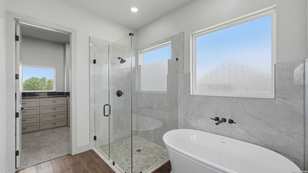 Furnished interior view inside a new home in , Adkins (Image 18).