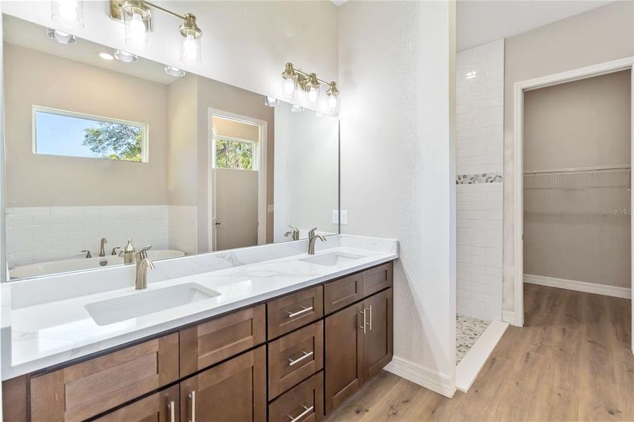 Master Bathroom with Dual Vanity