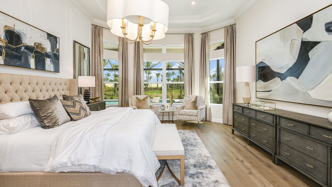 Furnished interior view inside a new home in Esplanade by the Islands, Naples (Image 14). Furnished interior view inside a new home in Esplanade by the Islands, Naples (Image 14).