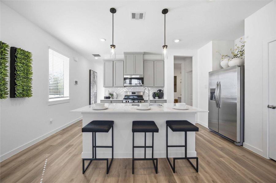 Furnished interior view inside a new home in Pinehaven, Houston (Image 12). Furnished interior view inside a new home in Pinehaven, Houston (Image 12).