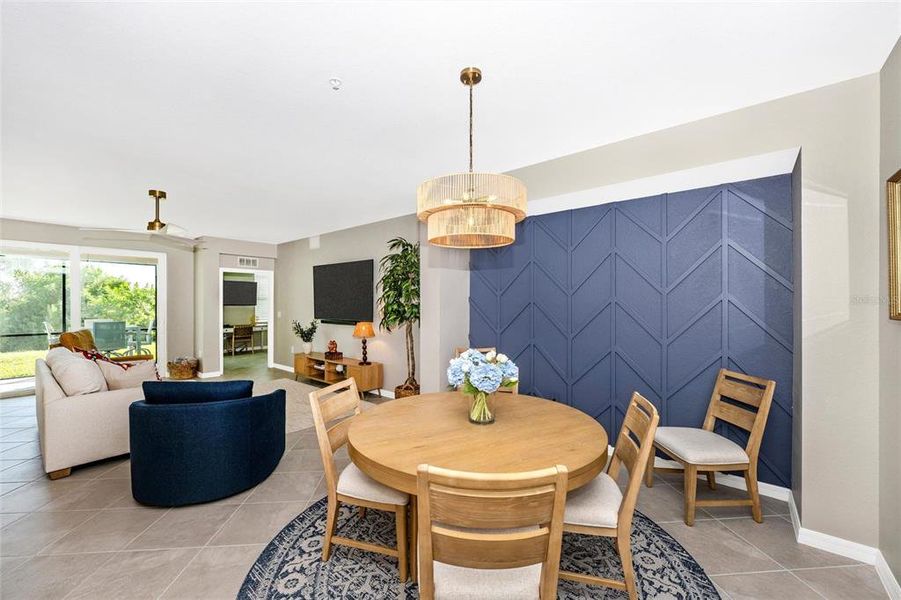 Furnished interior view inside a new home in Wellen Park Golf & Country Club, Venice (Image 47).