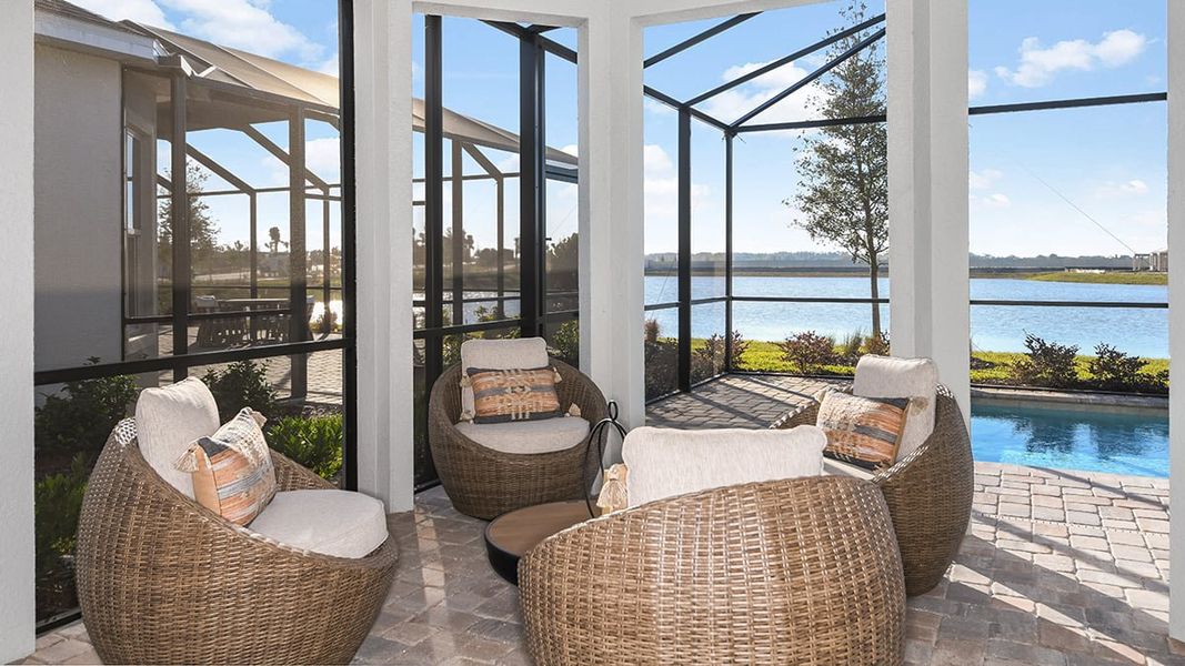 Representative exterior details of a home built from the Lazio by Taylor Morrison in Center Lake Ranch Community Group Page, St. Cloud (Image 24).