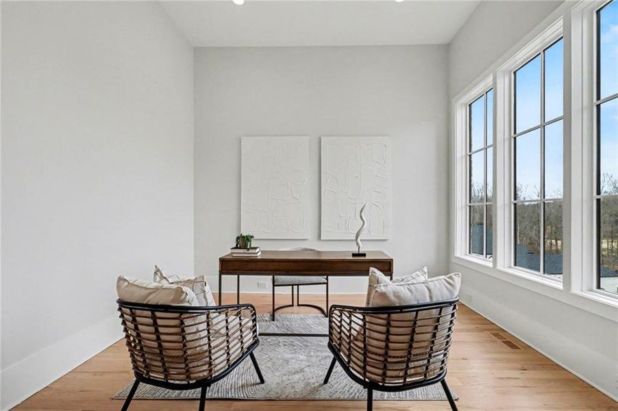 Furnished interior view inside a new home in , Alpharetta (Image 9).