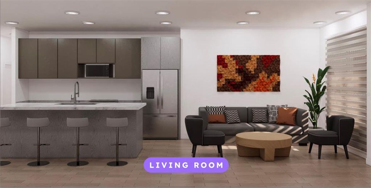 Furnished interior view inside a new home in , Dunnellon (Image 6).