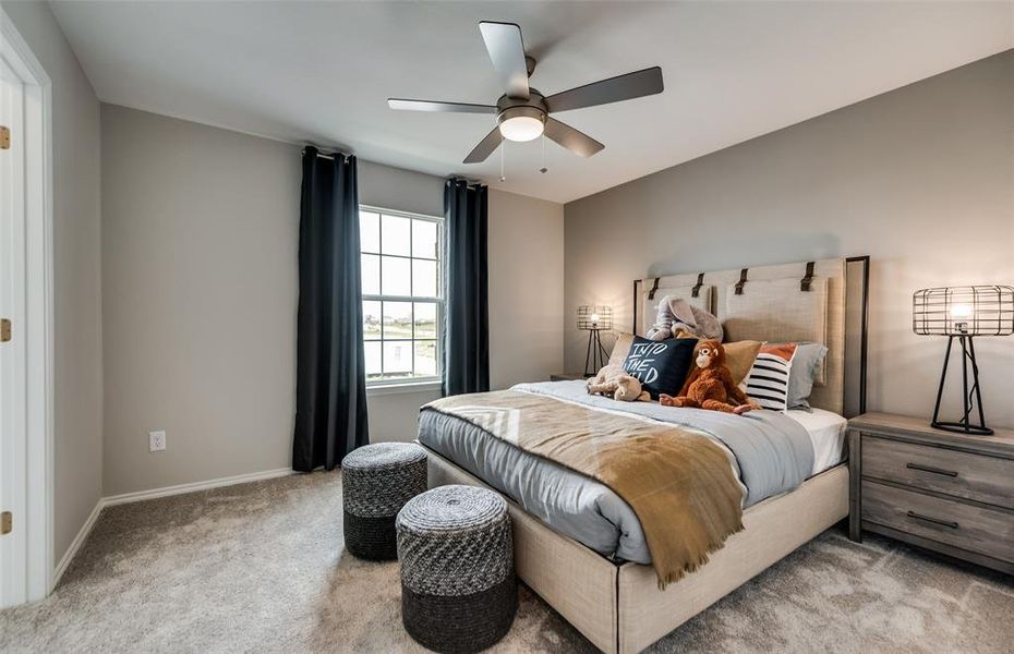 *Model Representation - Spacious secondary bedroom