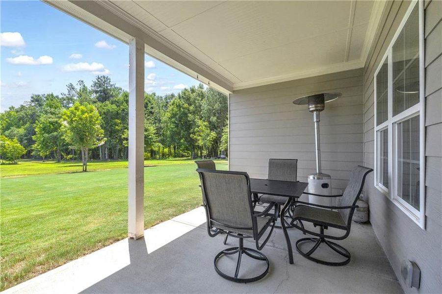 Exterior details and patio area of a home in , Social Circle (Image 29).