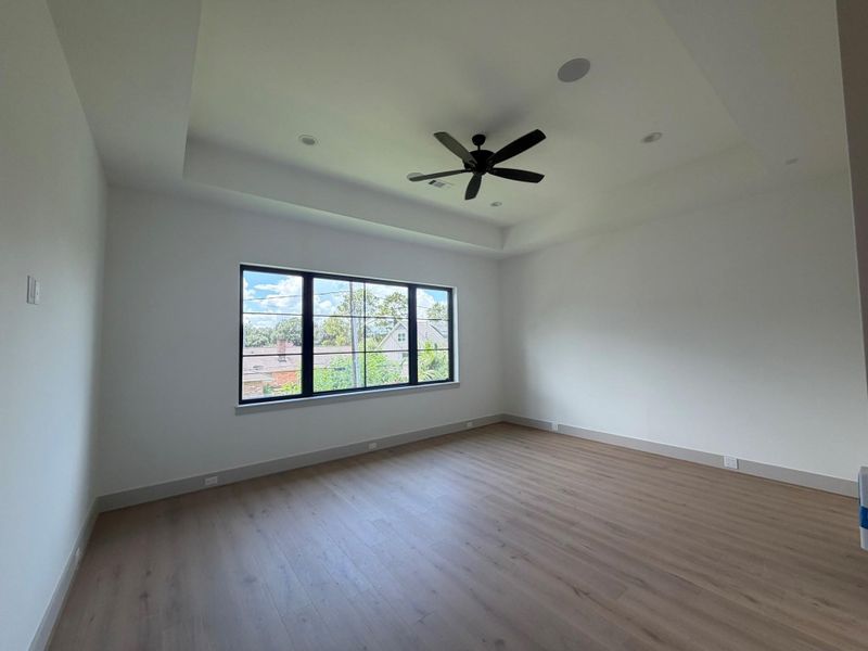 August 11 photo of the massive primary suite.
