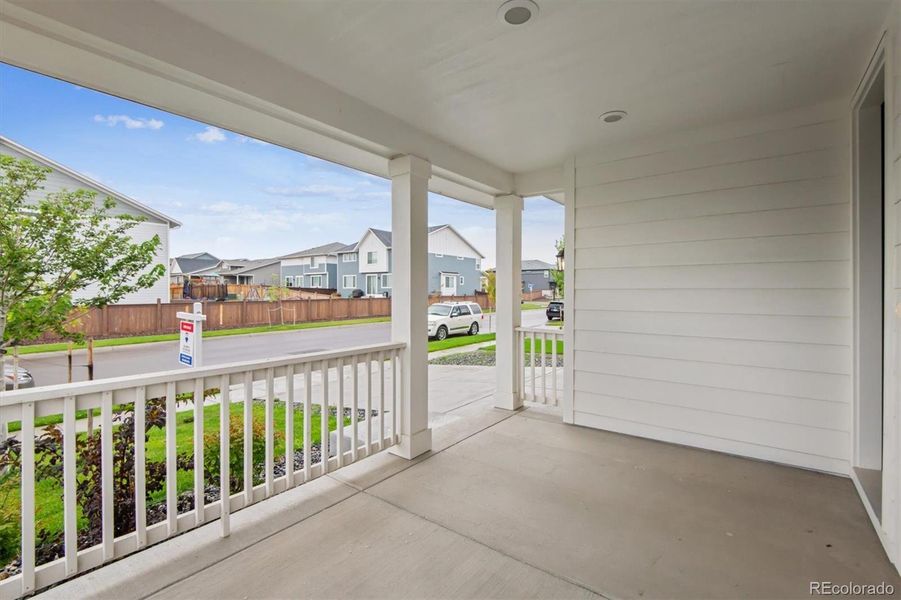 Large front porch  - enough room for a couple of chairs or a swing