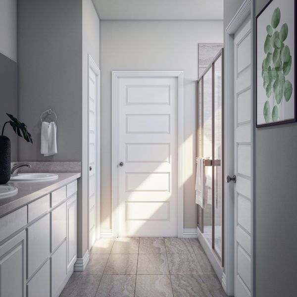 Representative furnished interior of a home built from the Blanco by Tri Pointe Homes in Mason Woods, Cypress (Image 14).