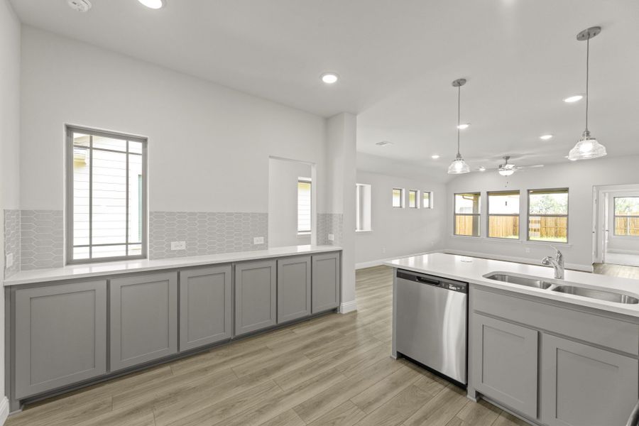 Furnished interior view inside a new home in Keeneland, Aubrey (Image 7).