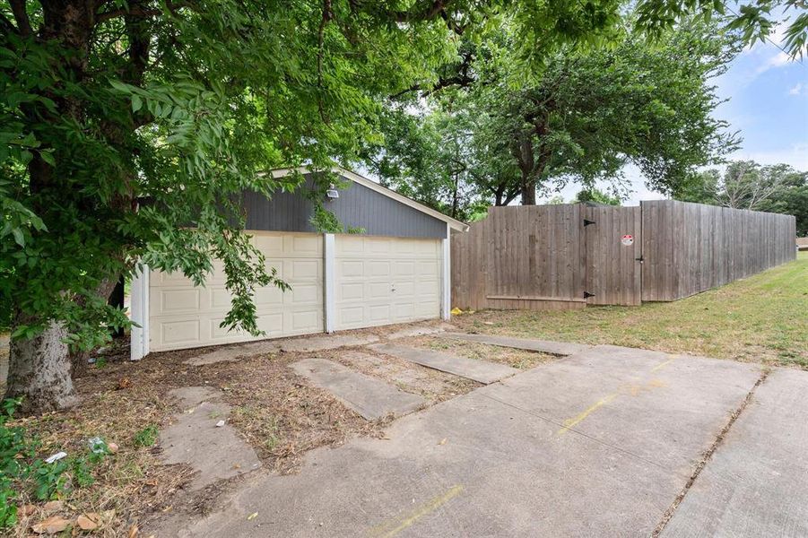 View of detached garage View of detached garage