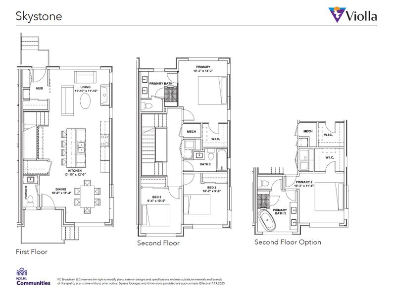 2D floor plan layout for the Plan 5 by Koelbel and Company in Violla, Boulder, CO (Image 4).