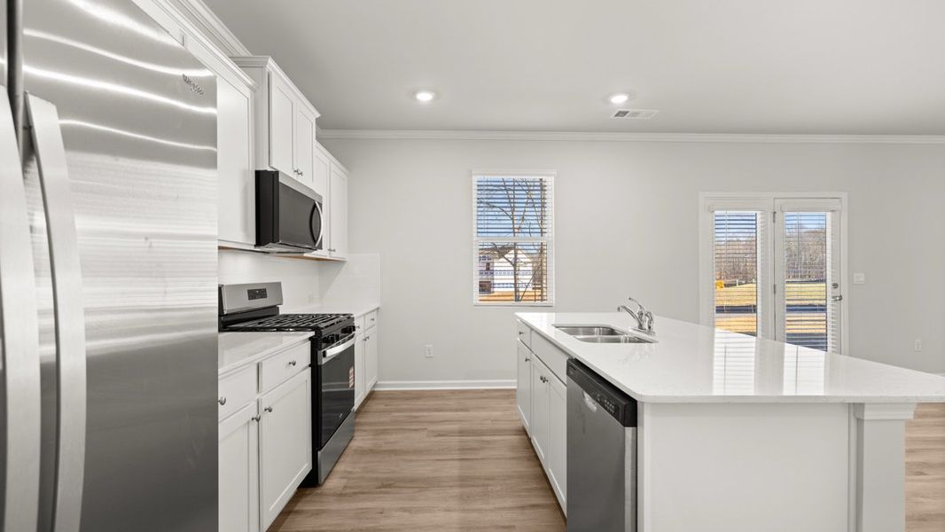 Representative furnished interior of a home built from the Galen by D.R. Horton in Braselton Village, Braselton (Image 9).