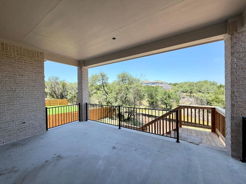 Rear Covered Patio & Private Backyard Rear Covered Patio & Private Backyard