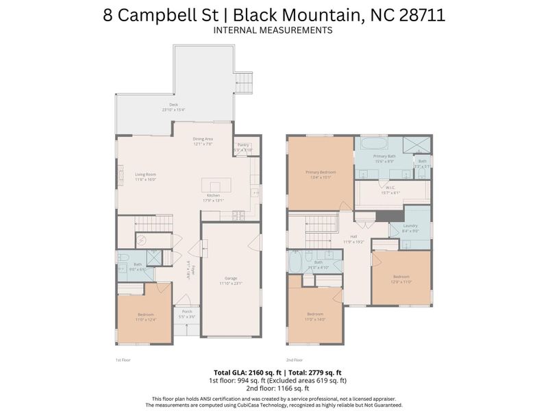 2D floor plan layout of this home in , Black Mountain, NC (Image 5).