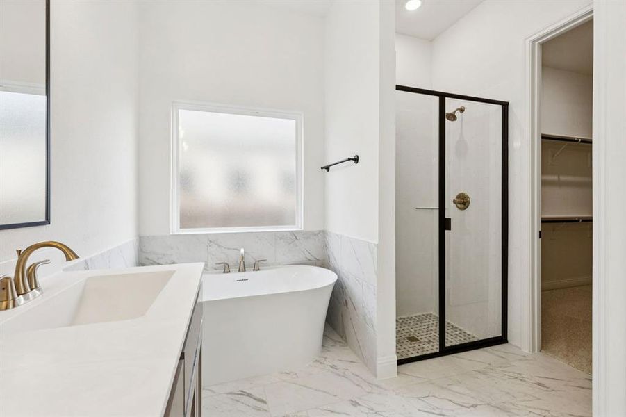 Furnished interior view inside a new home in Country Lakes, Denton (Image 8).