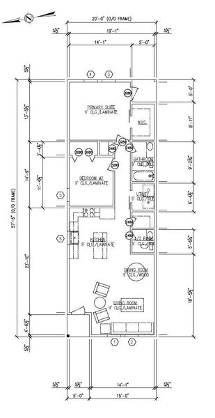 2D floor plan layout of this home in , Dickinson, TX (Image 3).