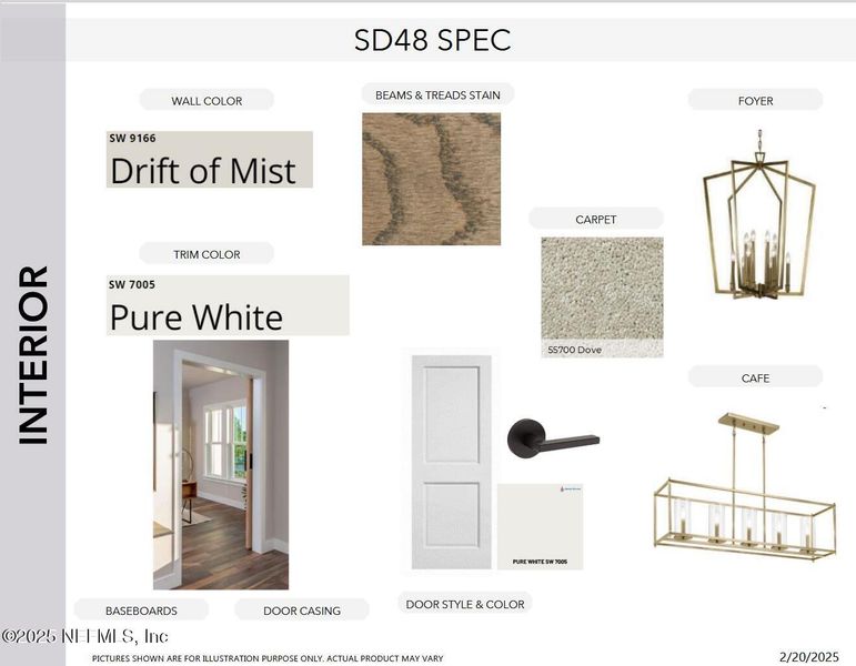 Sample of building materials used in homes in SilverLeaf, St. Augustine (Image 26).