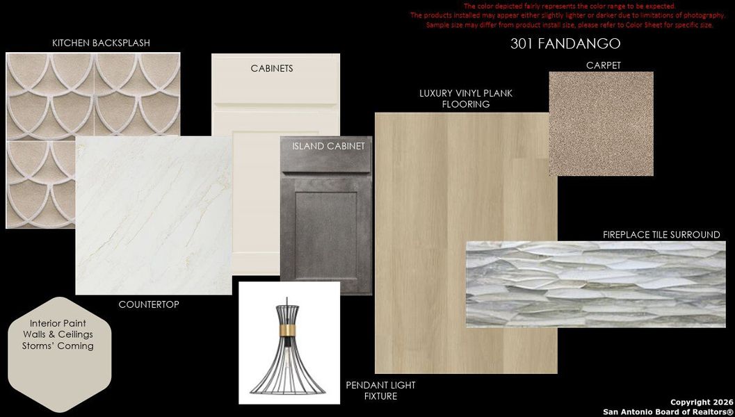 Sample of building materials used in homes in Esperanza, Boerne (Image 5).