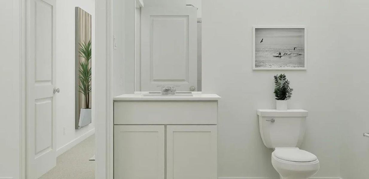 Bathroom 2. **Photos are a representation of the floor plan. This is not the actual homesite.**