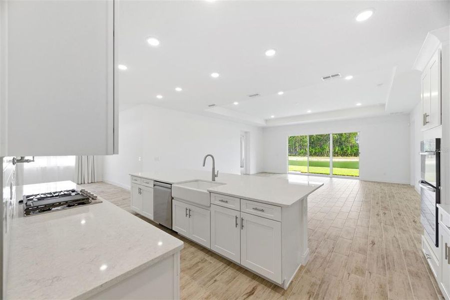 Furnished interior view inside a new home in Tamarack at Two Rivers, Zephyrhills (Image 9).
