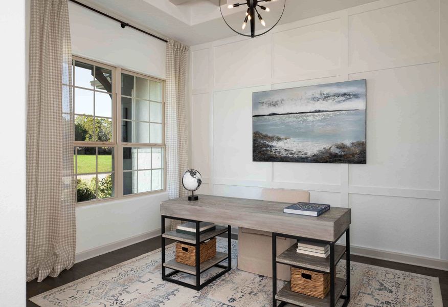 Representative furnished interior of a home built from the Blanco by Ashton Woods in The Heritage at Saddlebrook Ranch 70's, Schertz (Image 5).