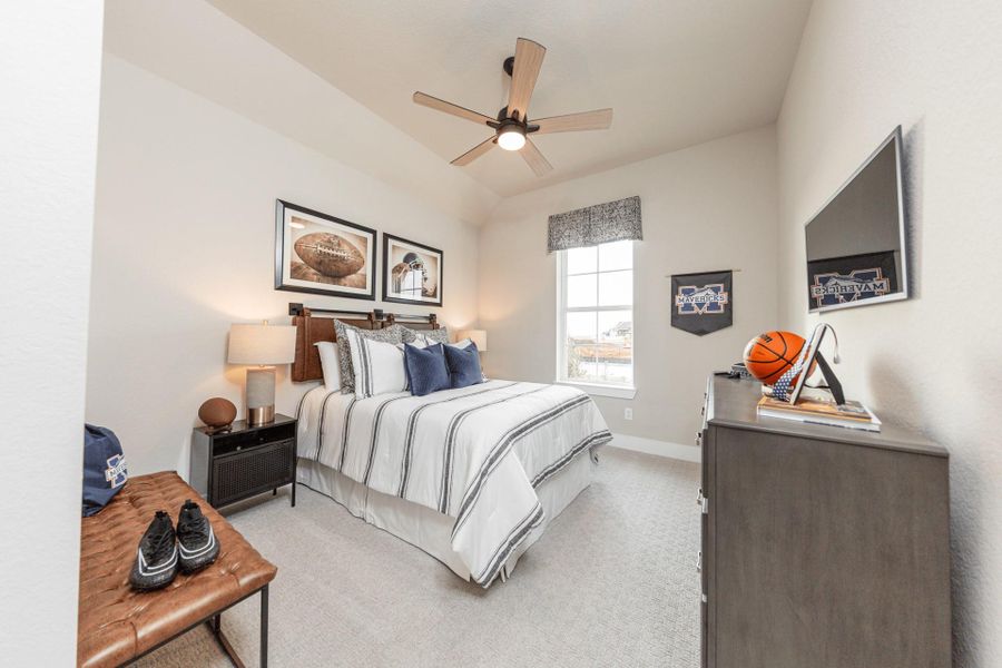 Furnished interior view inside a new home in Amira: Hilltop Collection, Tomball (Image 6).