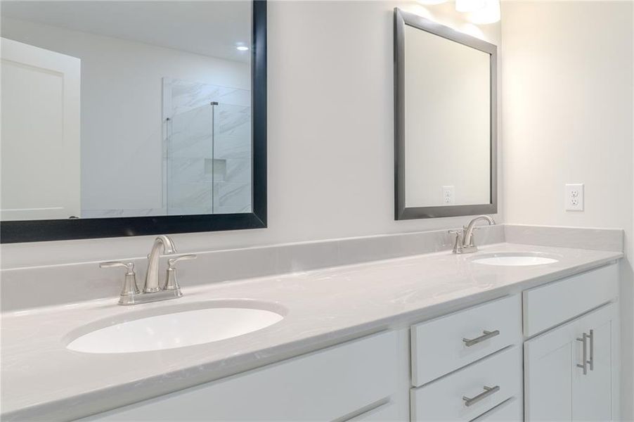 Close-up of interior finishes inside a home in Woodland Hills, Loganville (Image 10).