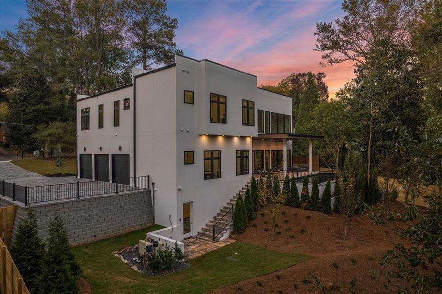 Exterior details and patio area of a home in , Atlanta (Image 2).