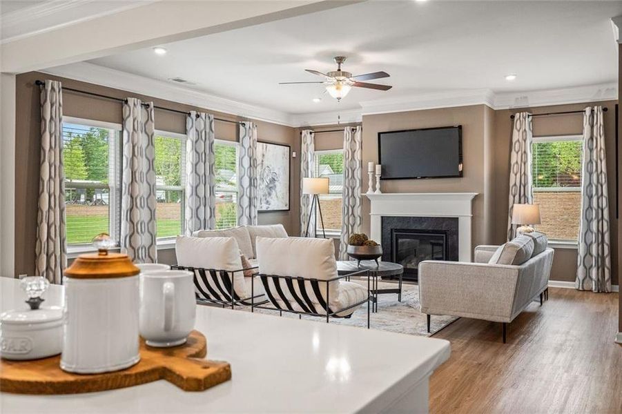 Furnished interior view inside a new home in Garrett Preserve, Douglasville (Image 34).