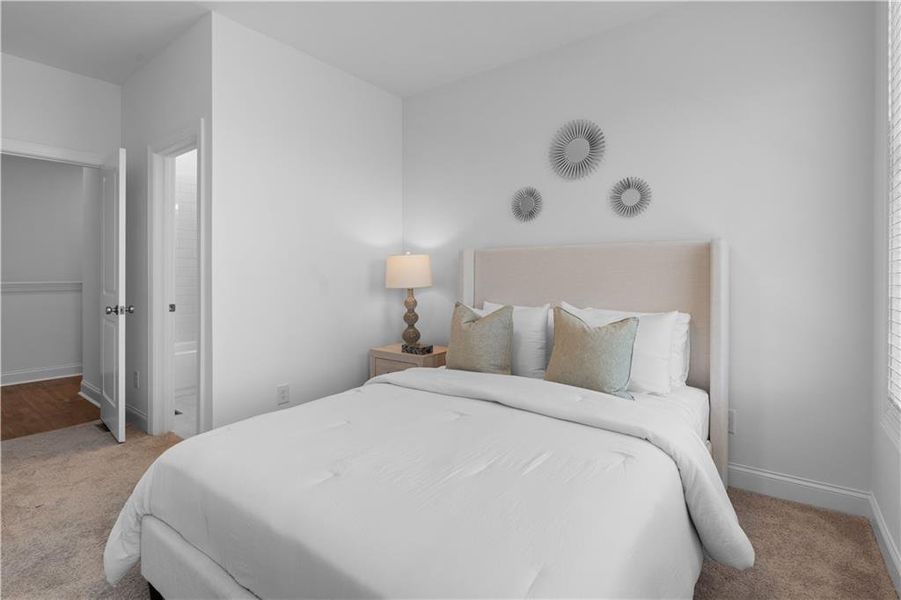 Furnished interior view inside a new home in Market Square at Sawnee Village, Cumming (Image 17).