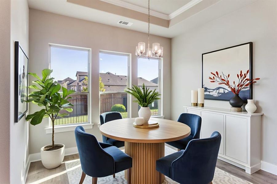 Furnished interior view inside a new home in Ladera at the Reserve, Mansfield (Image 7).