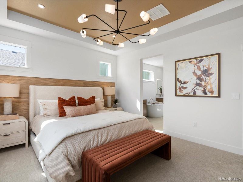 Furnished interior view inside a new home in Ascent at Inverness, Englewood (Image 9).