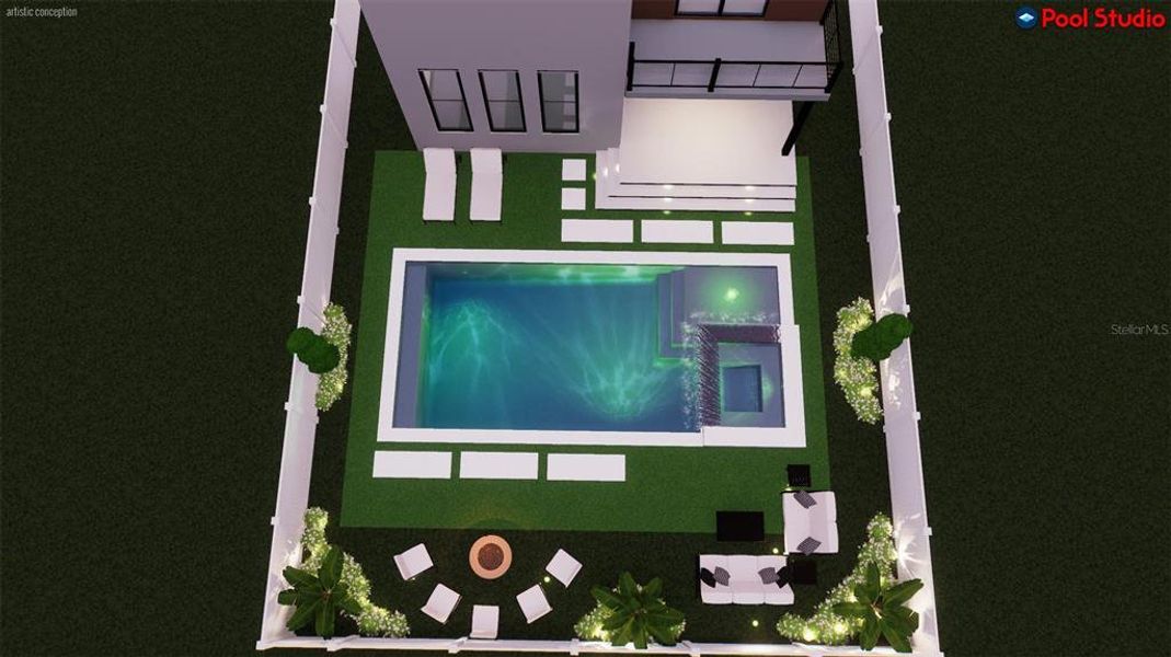 Exterior rendering of this home design in , St. Petersburg, FL (Image 5). Exterior rendering of this home design in , St. Petersburg, FL (Image 5).