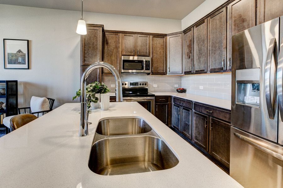 Representative furnished interior of a home built from the The Eldorado by Landmark Homes in The Lakes at Centerra, Loveland (Image 8). Representative furnished interior of a home built from the The Eldorado by Landmark Homes in The Lakes at Centerra, Loveland (Image 8).