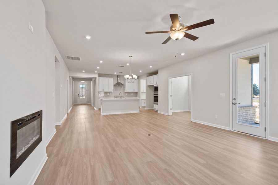 Representative unfurnished interior of a home built from the The Dawson C by Davidson Homes LLC in Kelly Preserve, Loganville (Image 11).
