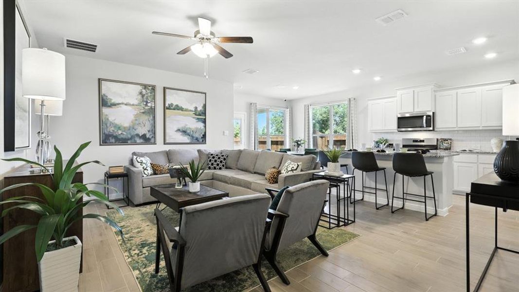 Furnished interior view inside a new home in The Canyons, Keene (Image 8).