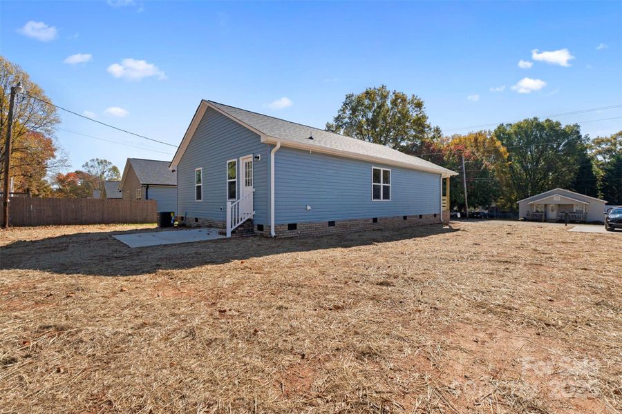 Exterior details and patio area of a home in , China Grove (Image 19).