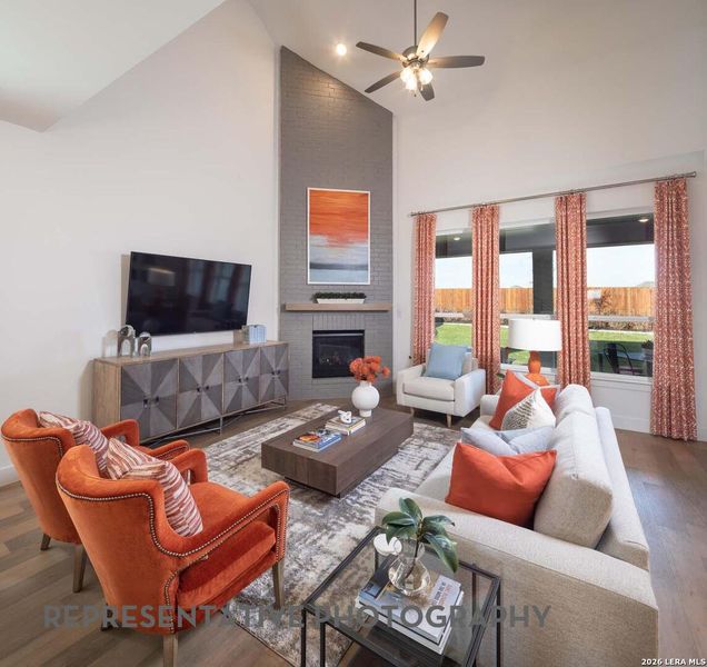 Furnished interior view inside a new home in Davis Ranch, San Antonio (Image 26). Furnished interior view inside a new home in Davis Ranch, San Antonio (Image 26).