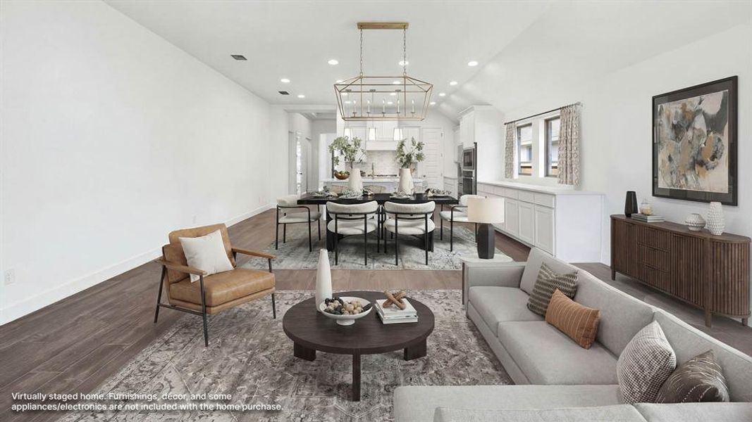 Furnished interior view inside a new home in Cambridge Crossing, Celina (Image 5). Furnished interior view inside a new home in Cambridge Crossing, Celina (Image 5).